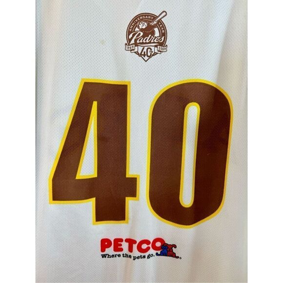 San Diego Padres Petco 40th Game Day Button Up Baseball Jersey Men's XL - Picture 7 of 14